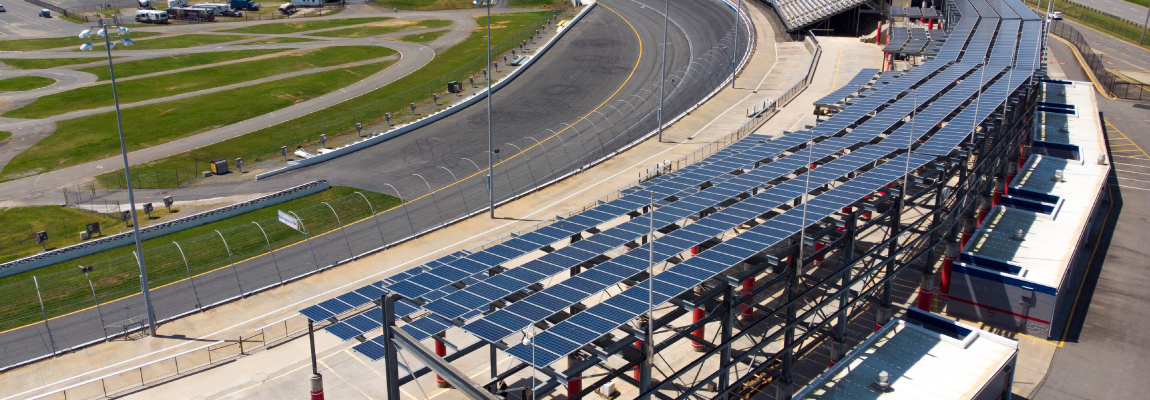 Charlotte Motor Speedway Solar Panel Array