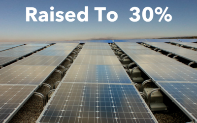 Solar Tax Credit Raised To 30% Until 2033
