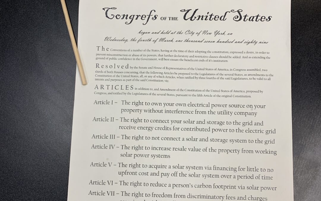 Renu’s Solar Bill of Rights