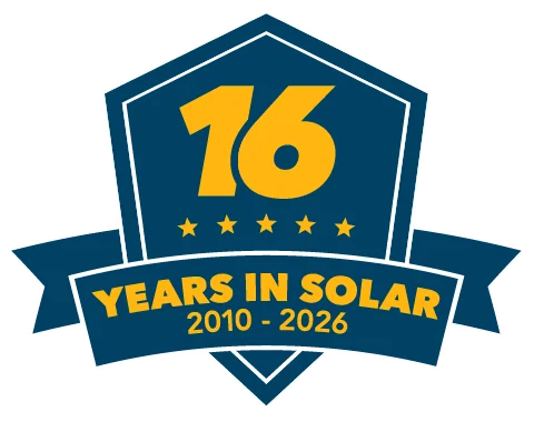 Renu energy solutions 15 year anniversary badge