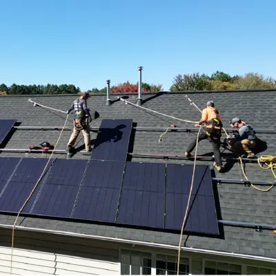 solar install on home