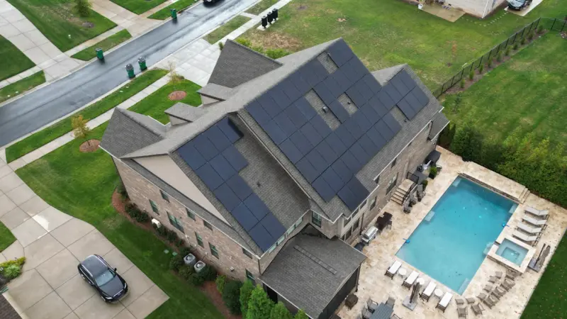 solar home with huge array