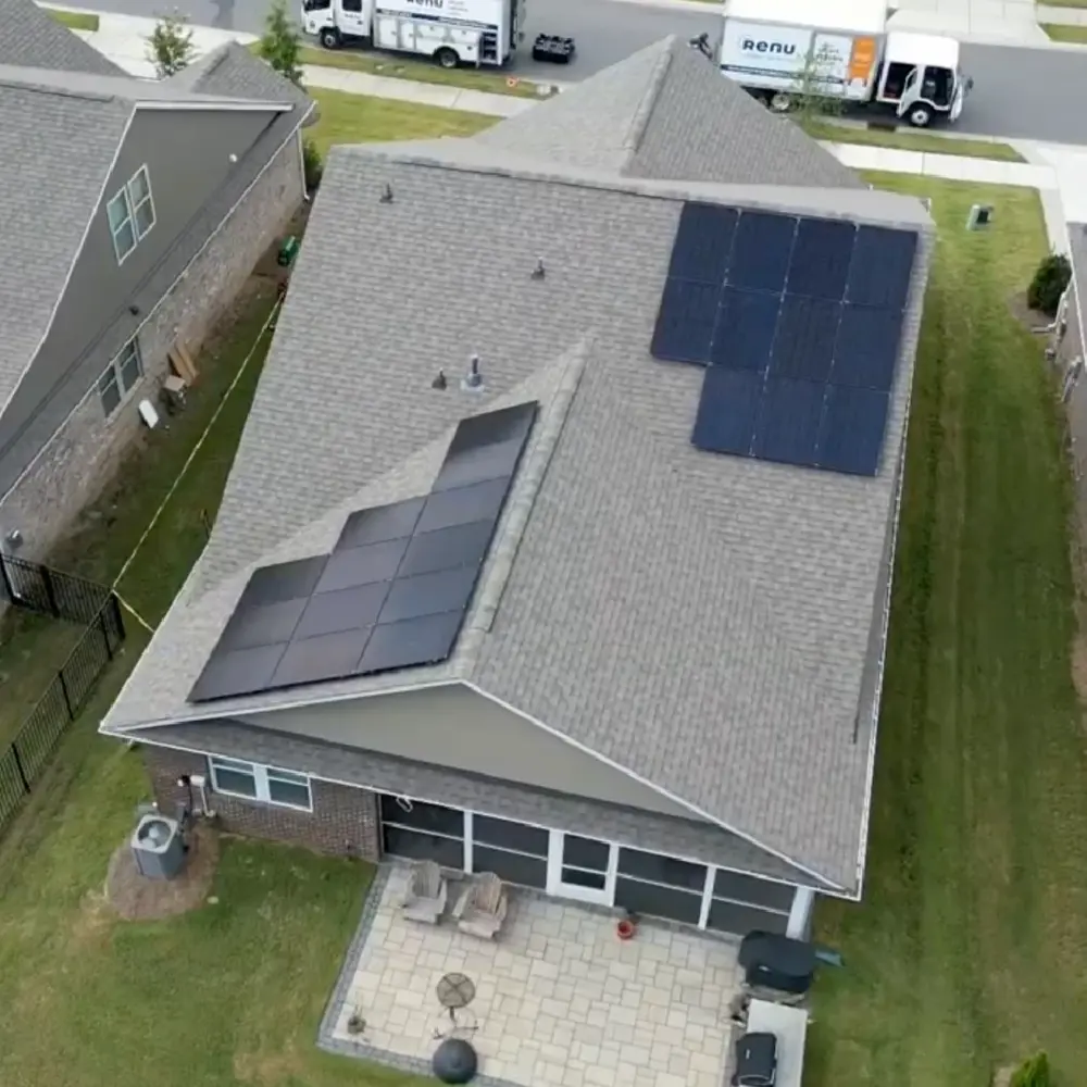 solar home with multiple arrays