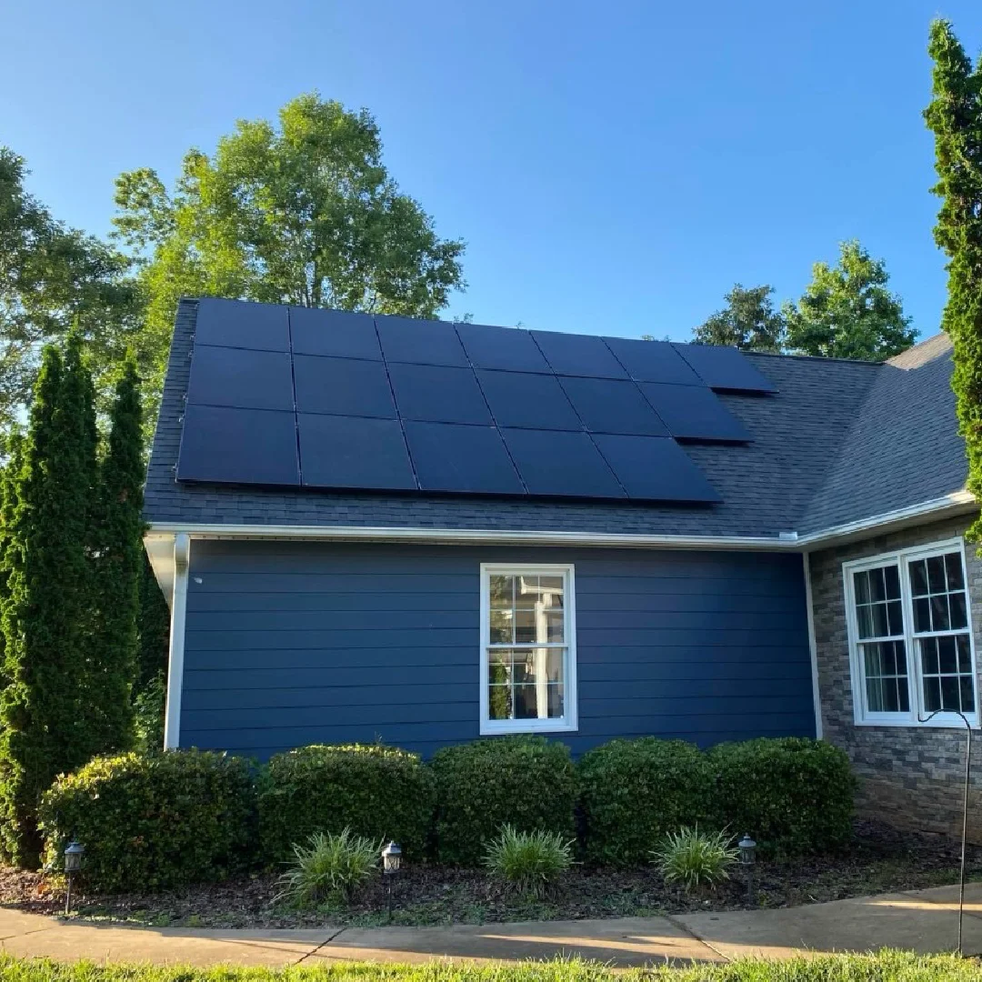 home with solar panels