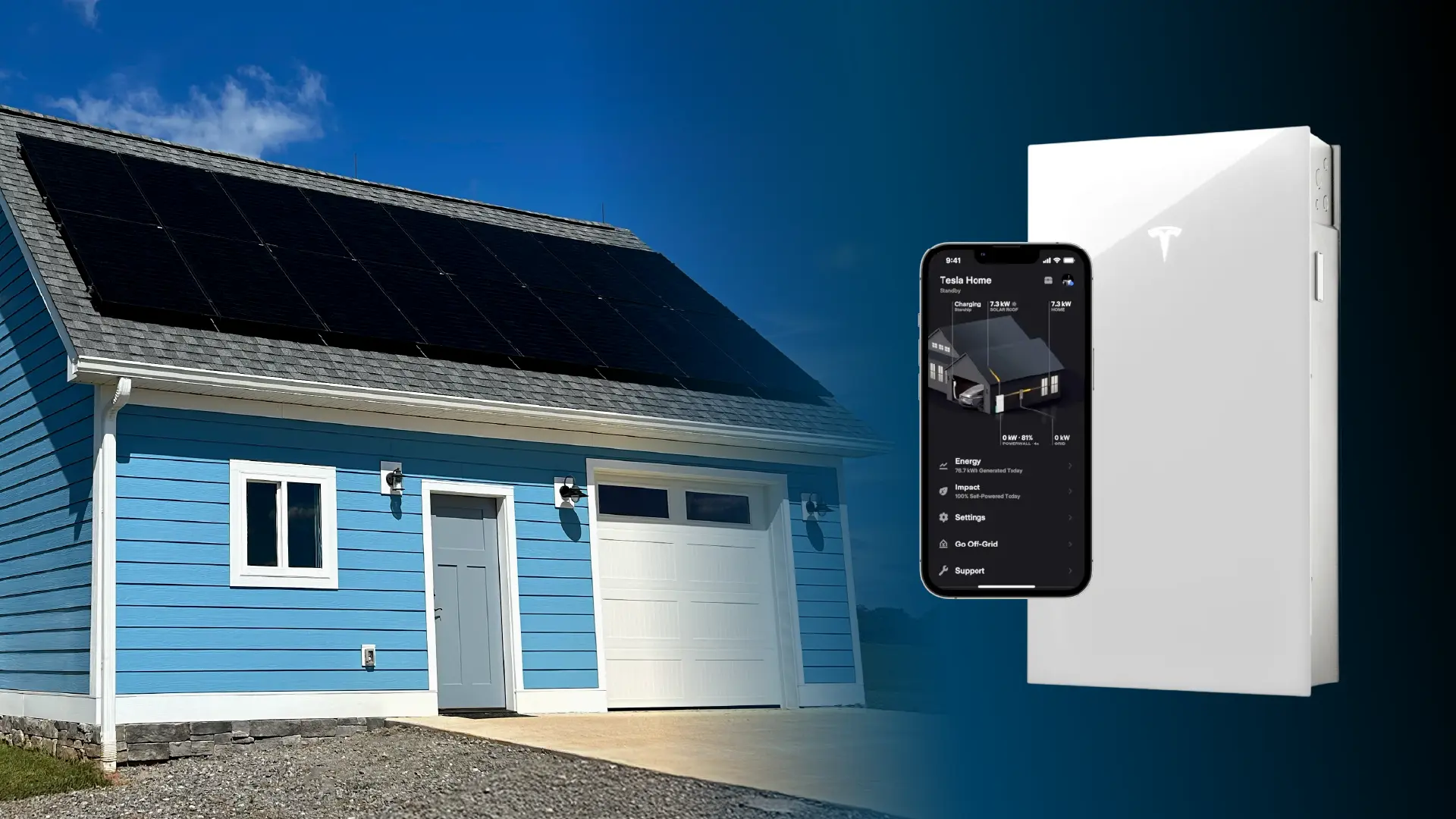 Solar + battery home