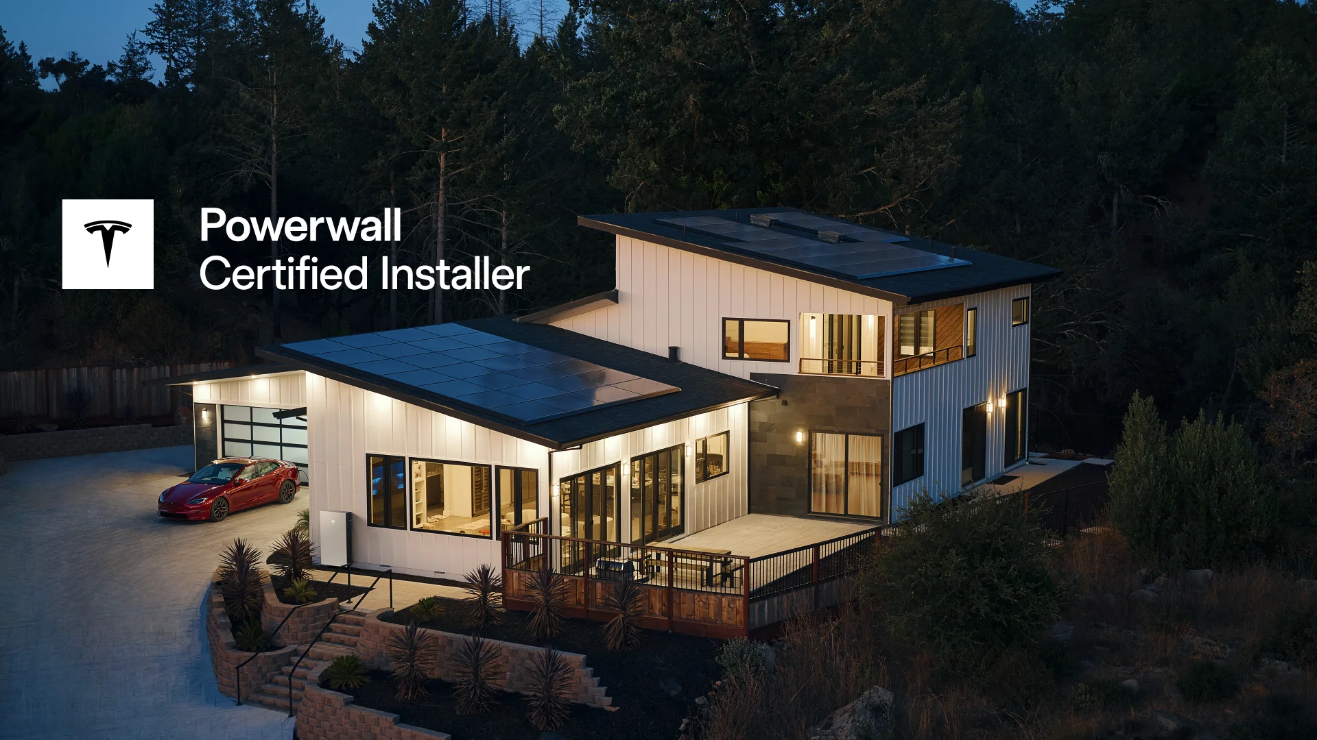 tesla powerwall on tesla powered home